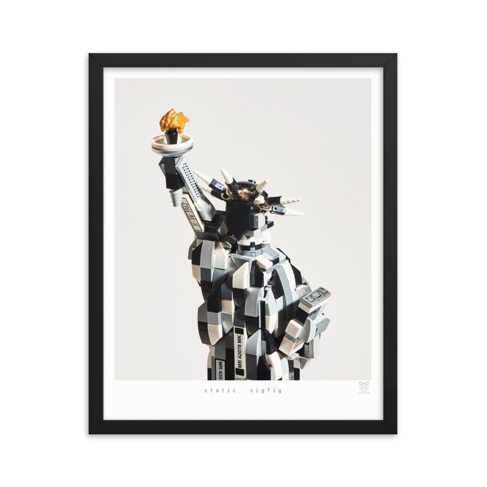 Static Sigfig - brickdistorted LEGO® Statue of Liberty Print