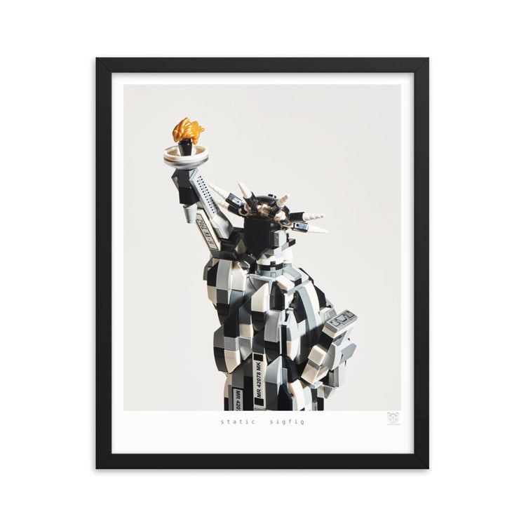 Static Sigfig - brickdistorted LEGO® Statue of Liberty Print