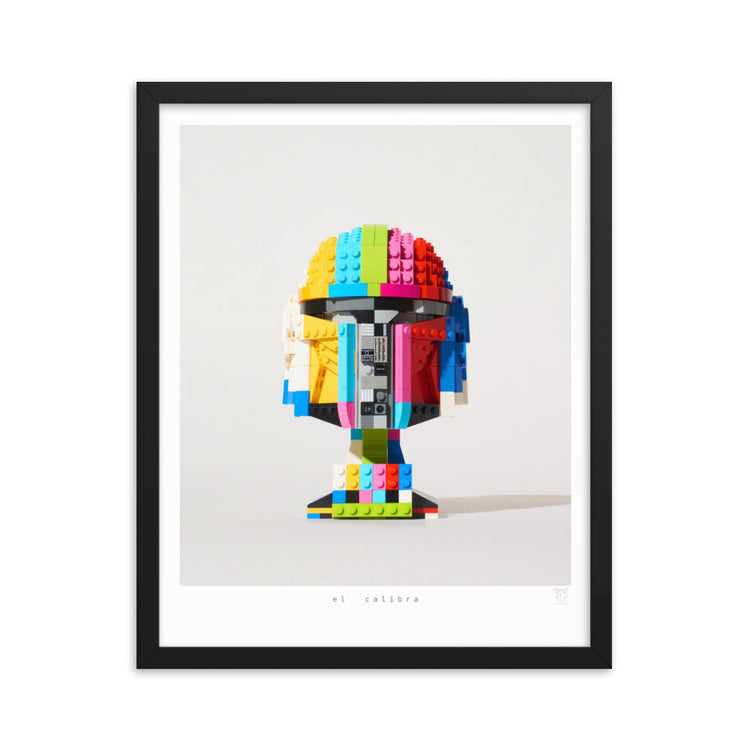 El Calibra - brickdistorted LEGO® Mandalorian Helmet Print
