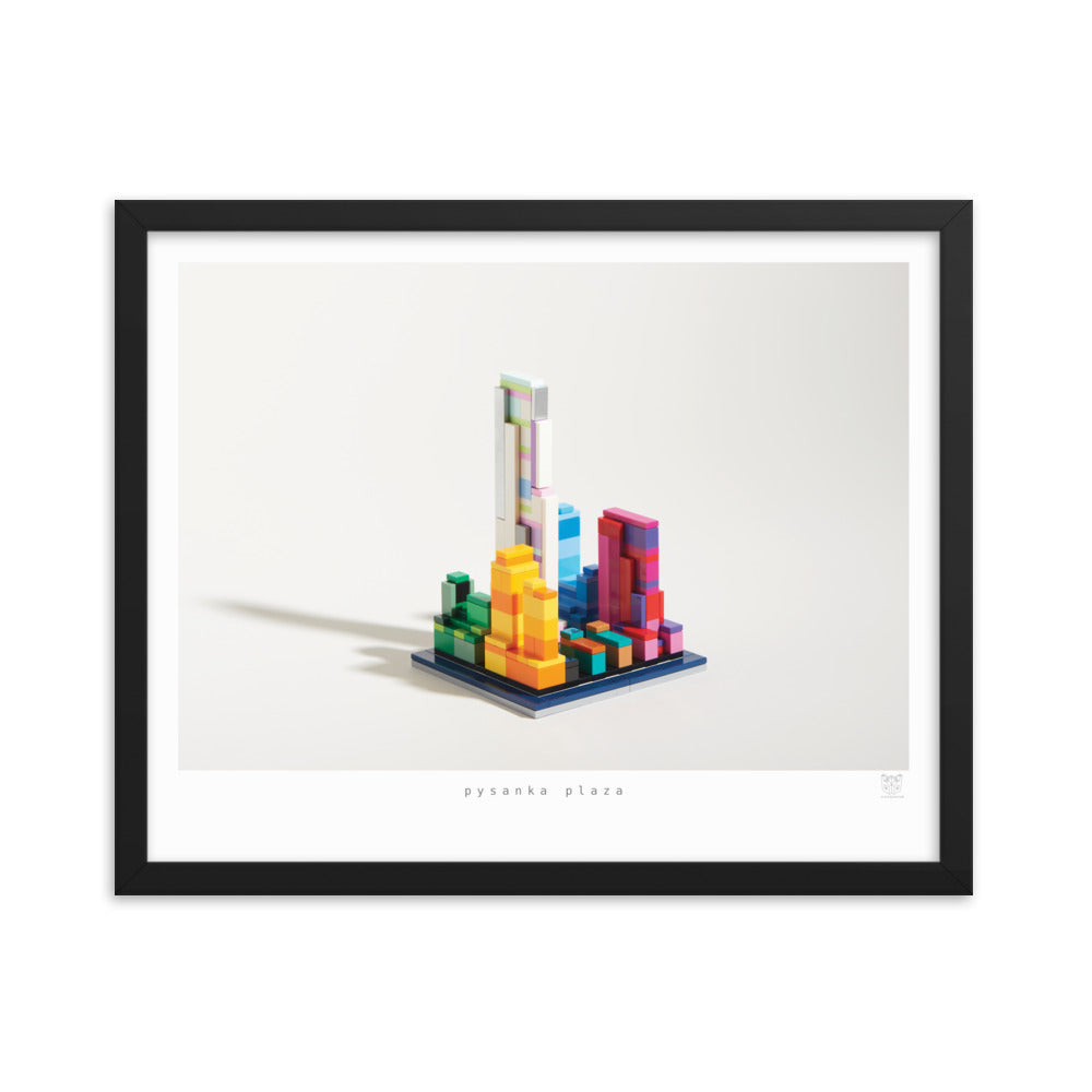 Pysanka Plaza - brickdistorted LEGO® Rockefeller Center Print