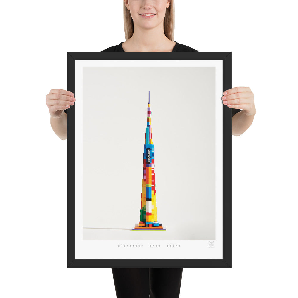 Planeteer Drop Spire - brickdistorted LEGO® Burj Khalifa Print