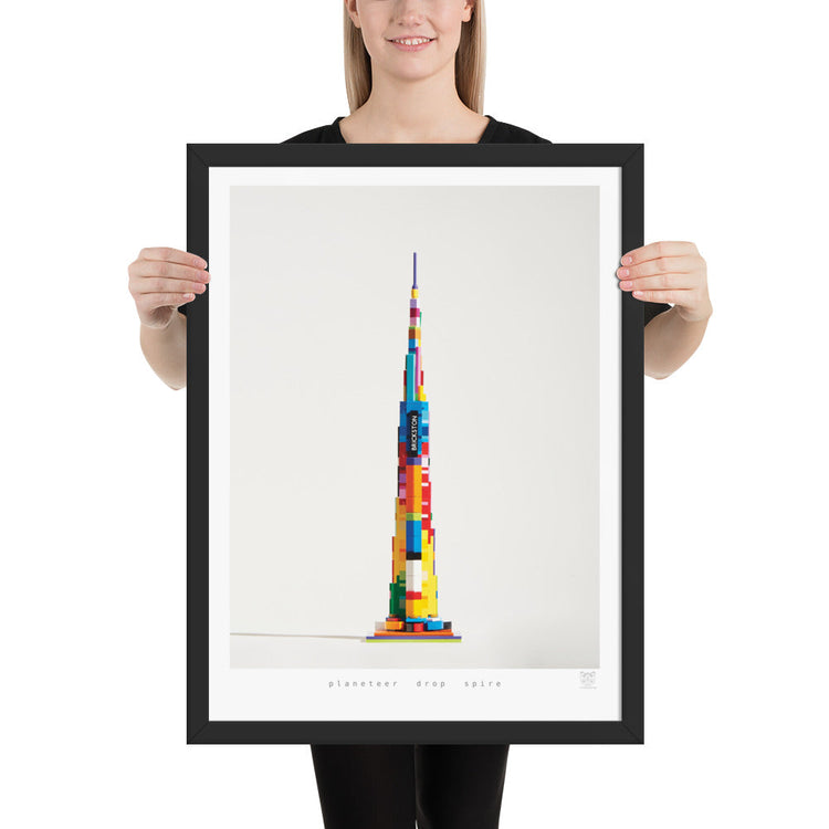 Planeteer Drop Spire - brickdistorted LEGO® Burj Khalifa Print