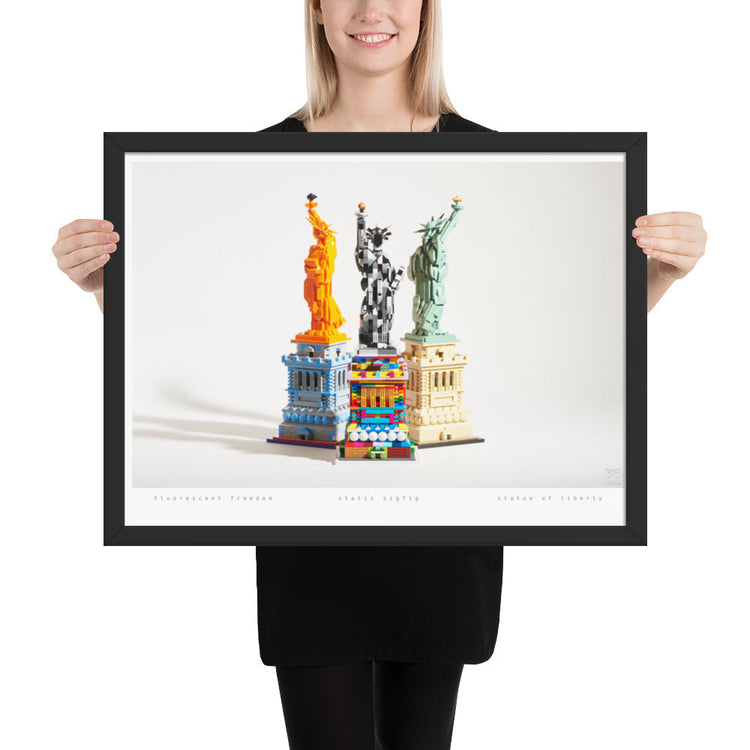 Statue of Liberty Group - brickdistorted LEGO® Print