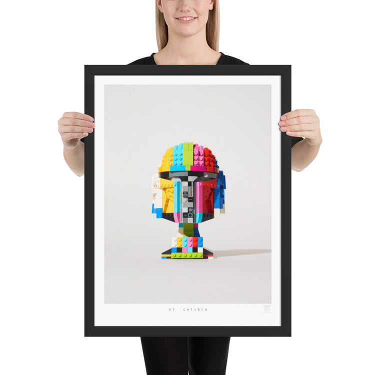 El Calibra - brickdistorted LEGO® Mandalorian Helmet Print