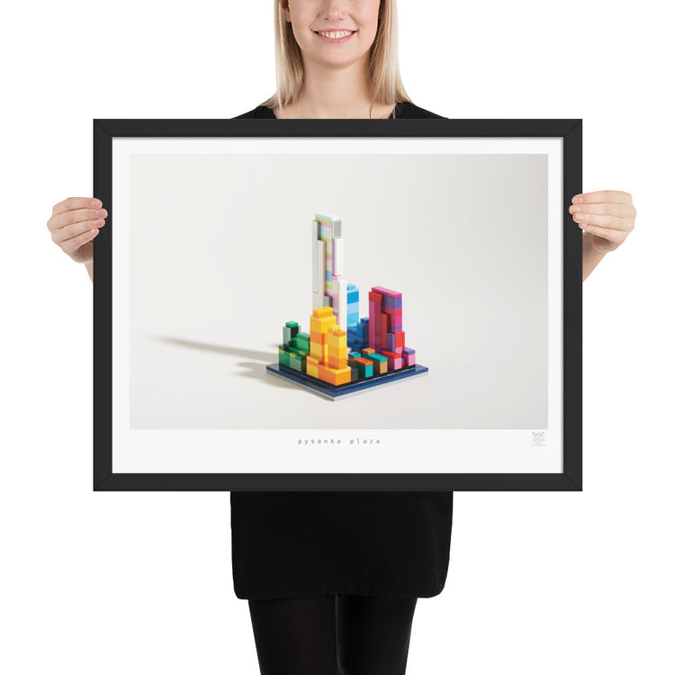 Pysanka Plaza - brickdistorted LEGO® Rockefeller Center Print