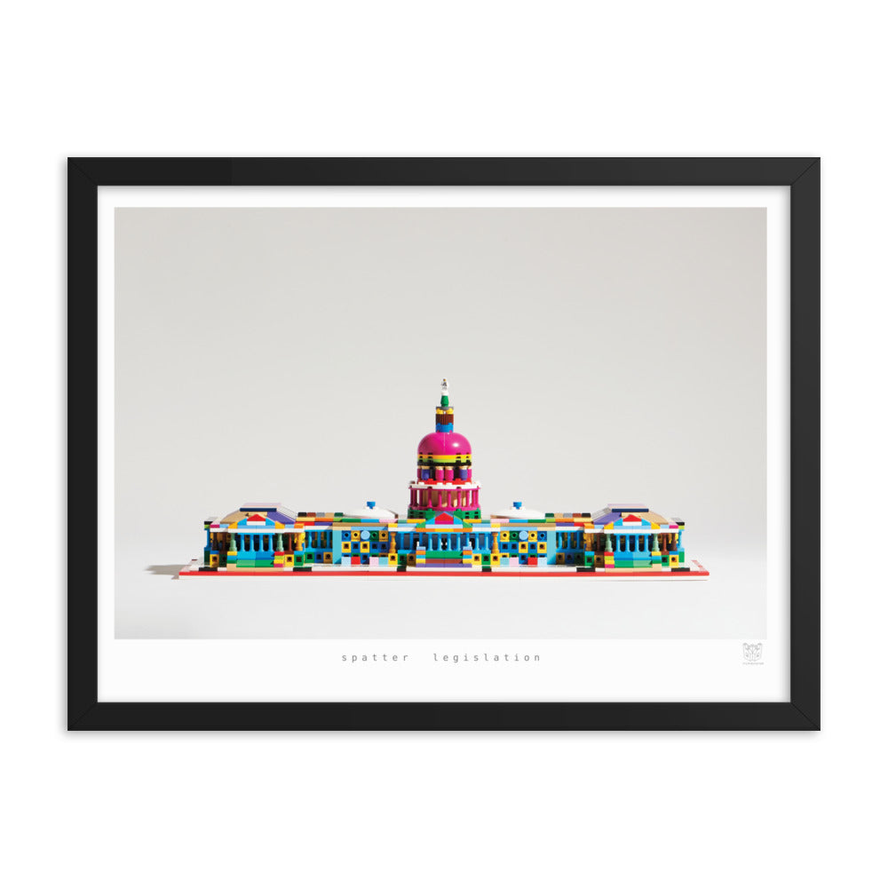 Spatter Legislation - bickdistorted LEGO® US Capitol Print