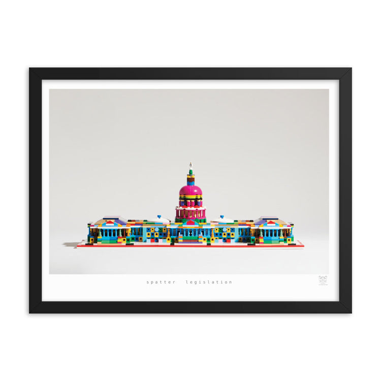 Spatter Legislation - bickdistorted LEGO® US Capitol Print