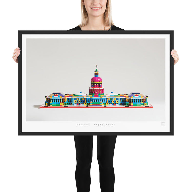 Spatter Legislation - bickdistorted LEGO® US Capitol Print