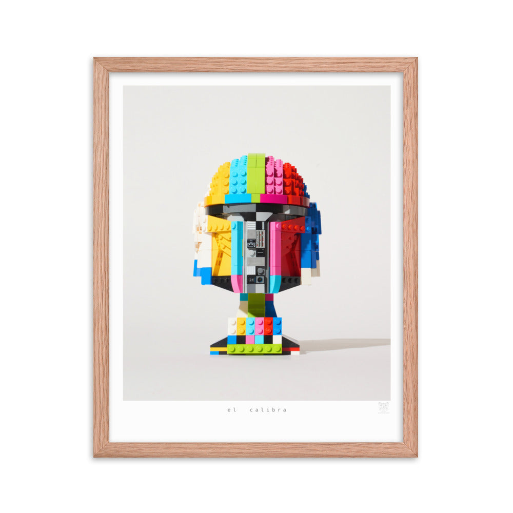 El Calibra - brickdistorted LEGO® Mandalorian Helmet Print