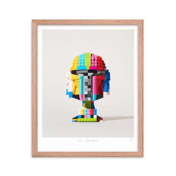 El Calibra - brickdistorted LEGO® Mandalorian Helmet Print