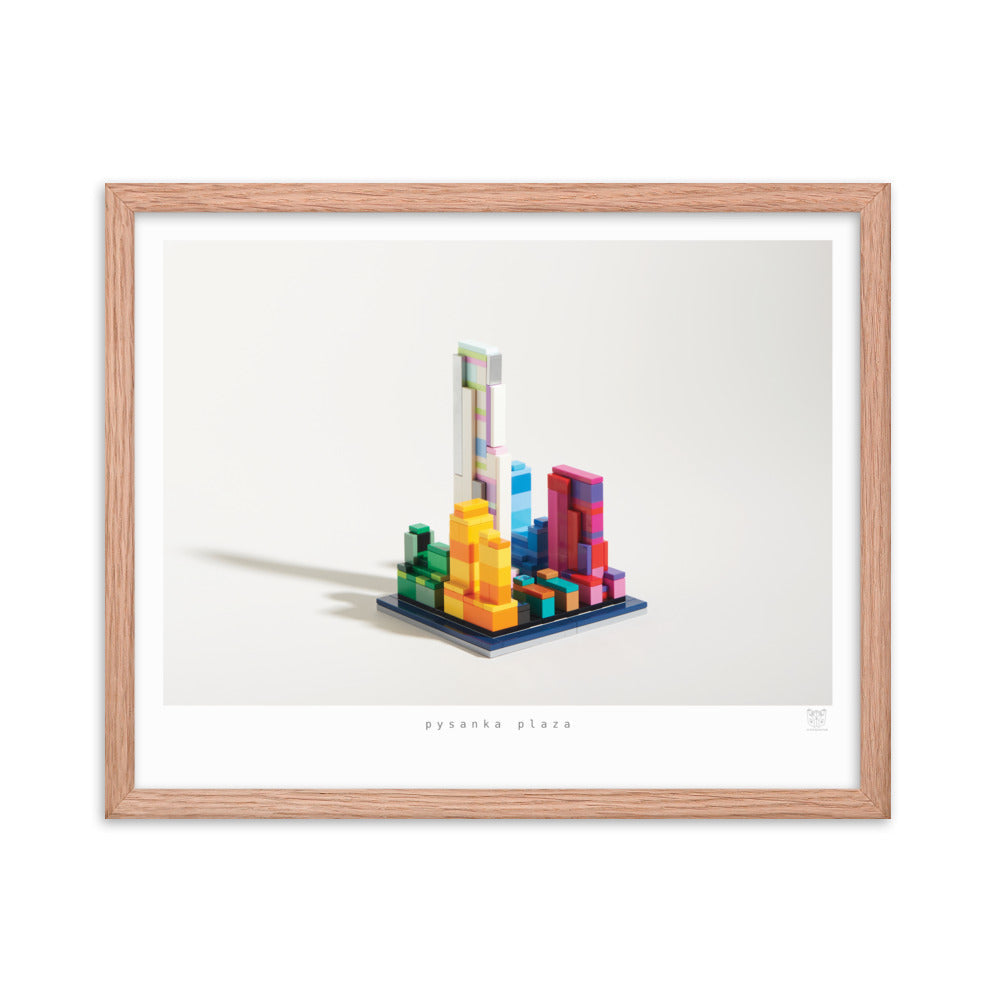 Pysanka Plaza - brickdistorted LEGO® Rockefeller Center Print