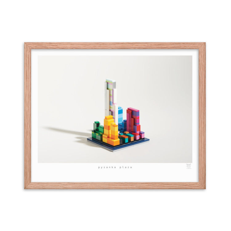 Pysanka Plaza - brickdistorted LEGO® Rockefeller Center Print