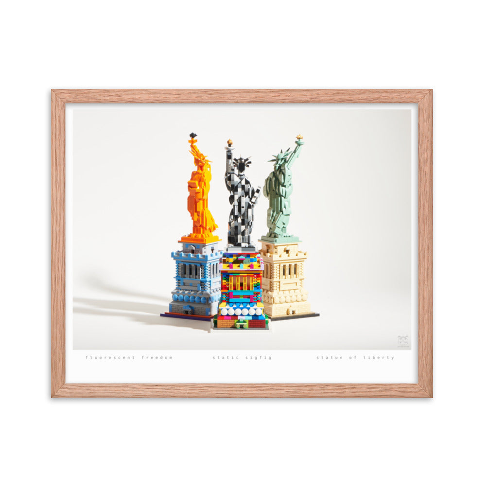Statue of Liberty Group - brickdistorted LEGO® Print