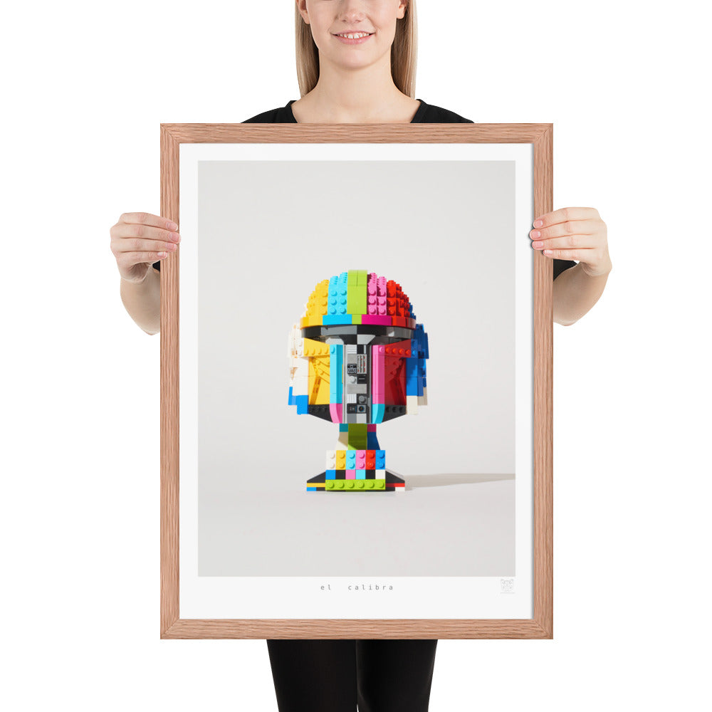 El Calibra - brickdistorted LEGO® Mandalorian Helmet Print