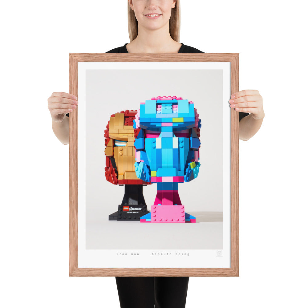 Bismuth Being - brickdistorted LEGO® Iron Man Print