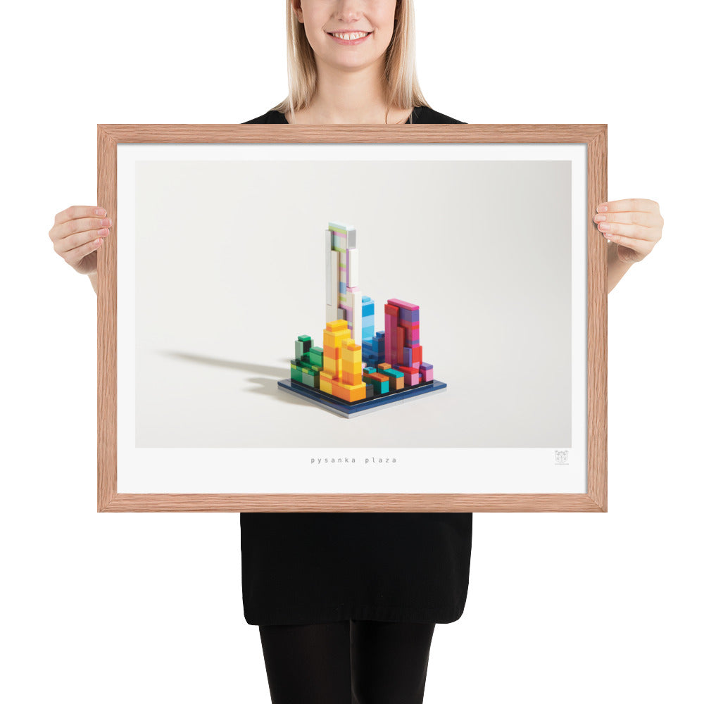 Pysanka Plaza - brickdistorted LEGO® Rockefeller Center Print