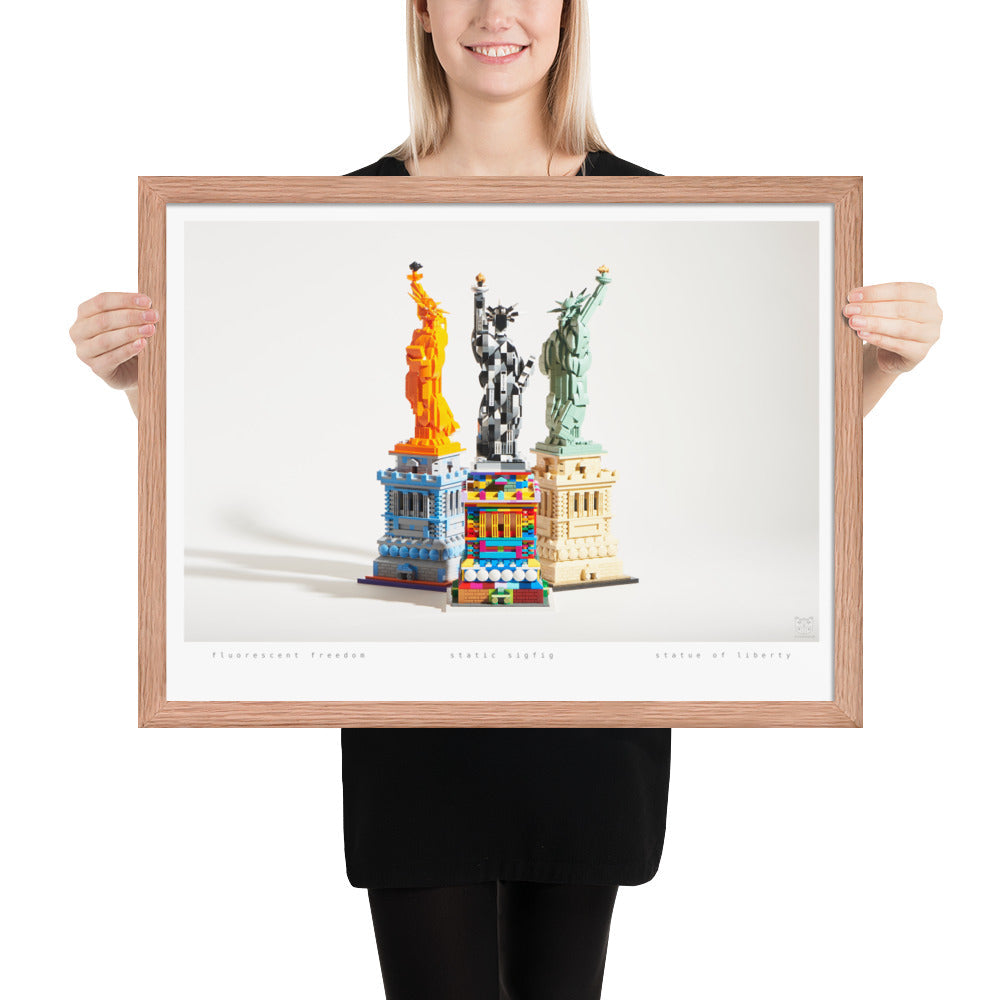 Statue of Liberty Group - brickdistorted LEGO® Print