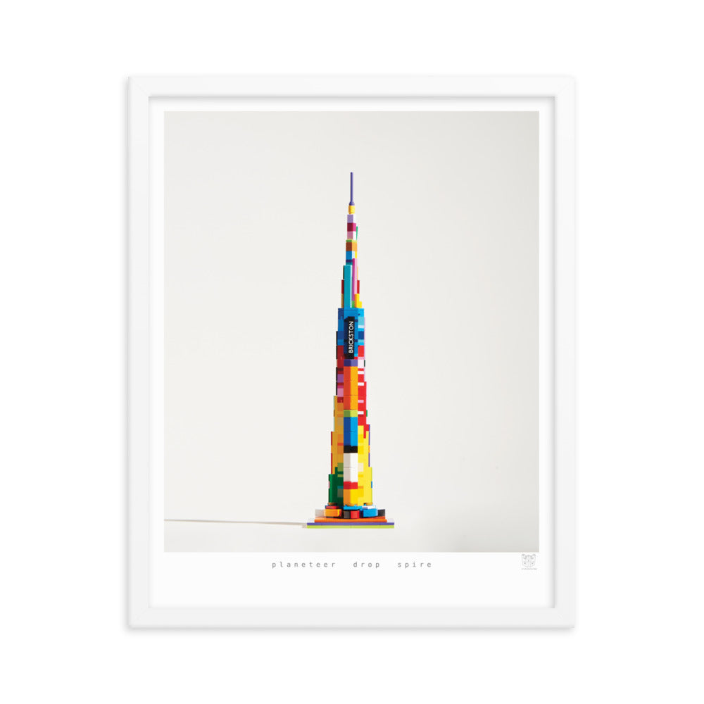 Planeteer Drop Spire - brickdistorted LEGO® Burj Khalifa Print