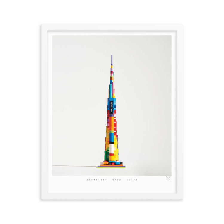 Planeteer Drop Spire - brickdistorted LEGO® Burj Khalifa Print