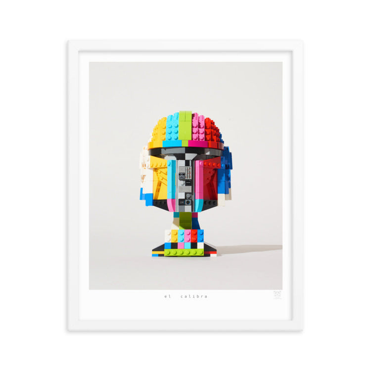 El Calibra - brickdistorted LEGO® Mandalorian Helmet Print