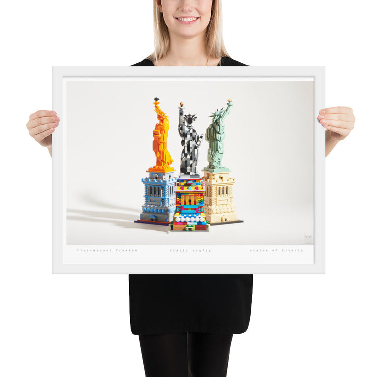 Statue of Liberty Group - brickdistorted LEGO® Print