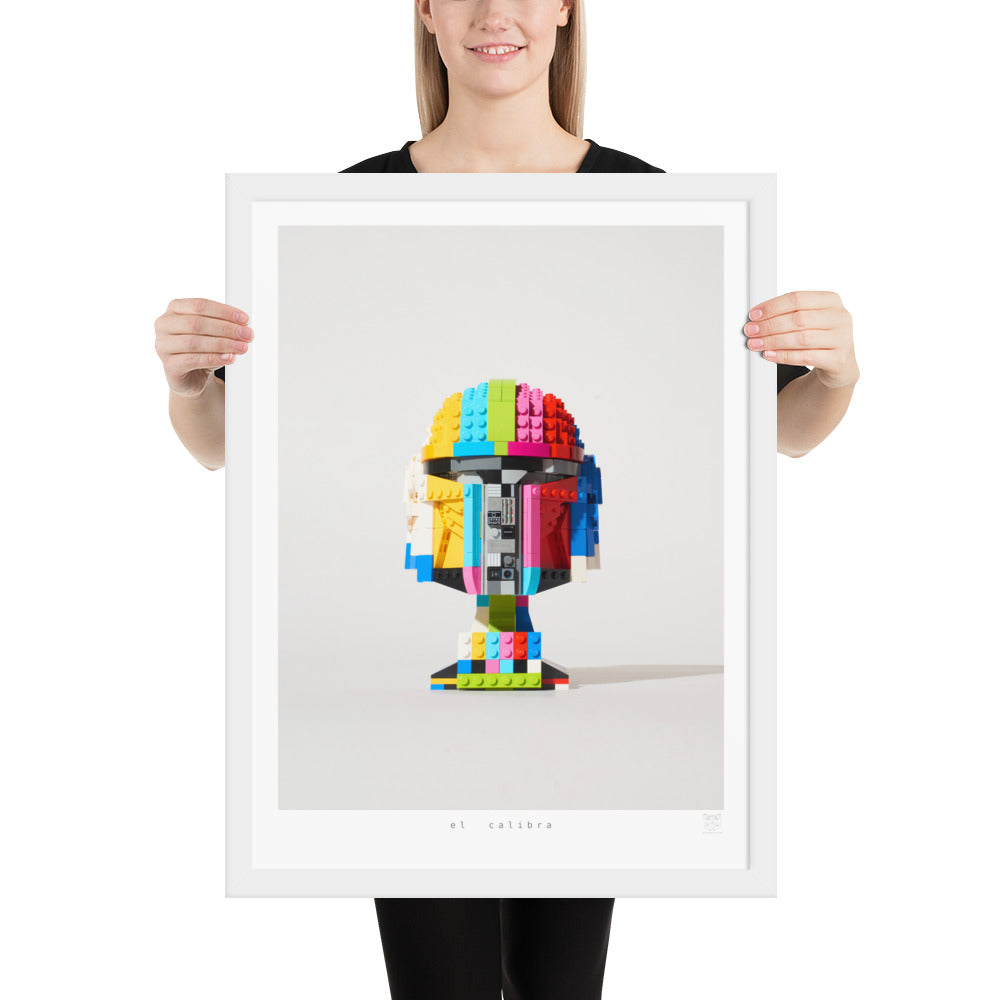 El Calibra - brickdistorted LEGO® Mandalorian Helmet Print