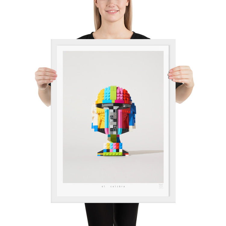 El Calibra - brickdistorted LEGO® Mandalorian Helmet Print