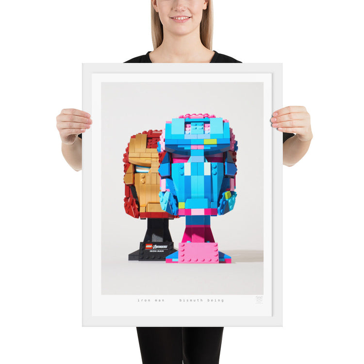 Bismuth Being - brickdistorted LEGO® Iron Man Print