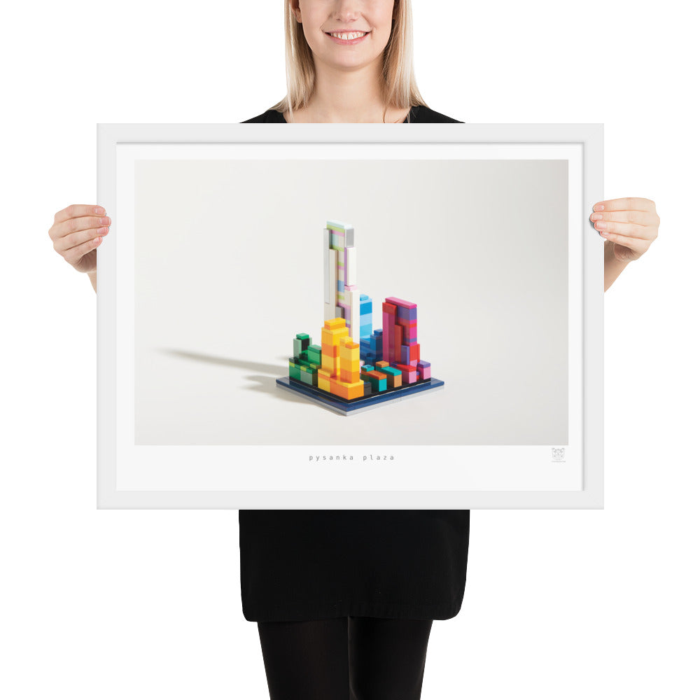 Pysanka Plaza - brickdistorted LEGO® Rockefeller Center Print