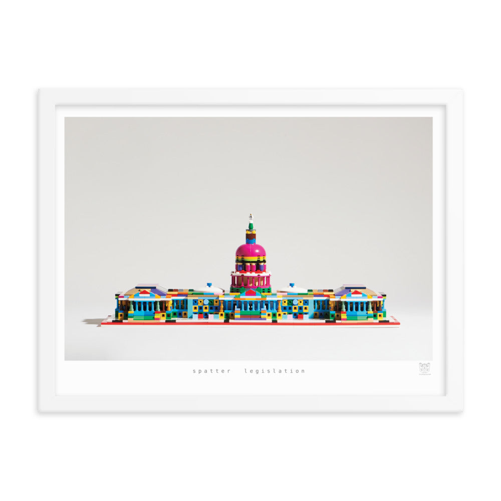 Spatter Legislation - bickdistorted LEGO® US Capitol Print
