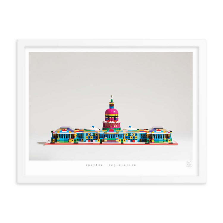 Spatter Legislation - bickdistorted LEGO® US Capitol Print