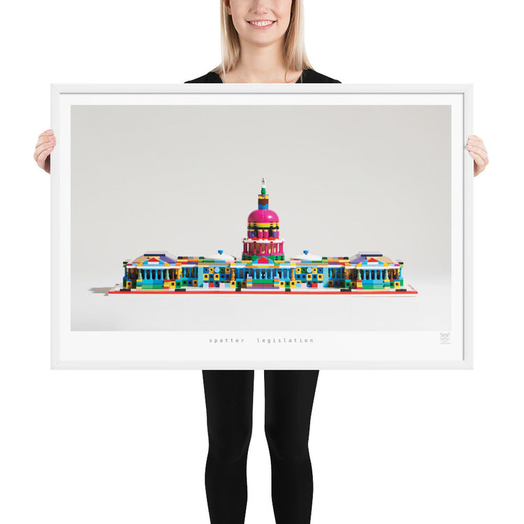 Spatter Legislation - bickdistorted LEGO® US Capitol Print