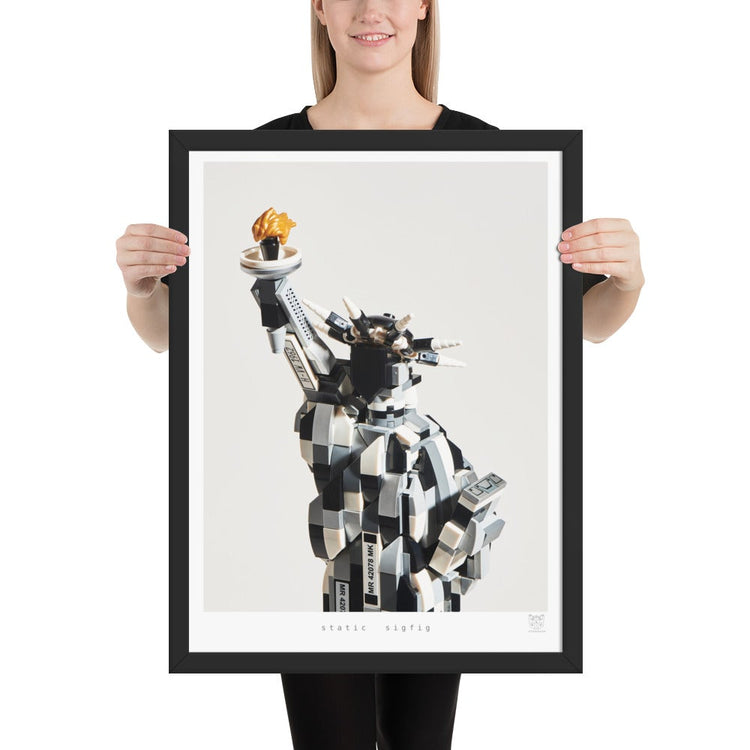 Static Sigfig - brickdistorted LEGO® Statue of Liberty Print